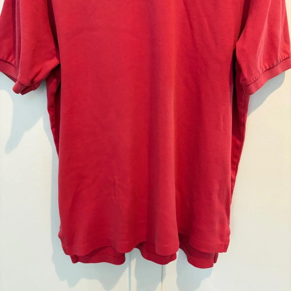 Polo Ralph Lauren Polo Shirt Mens XL Red Green Pony Cotton Short Sleeve Classic‎
